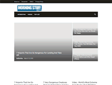 Tablet Screenshot of morningstuff.com